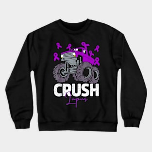 Crush lupus monster truck Crewneck Sweatshirt